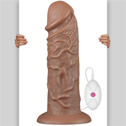 LoveToy Gode vibrant Chubby Dildo 23 x 6.5 cm Marron